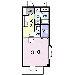 ドルチェ 1Kの間取図画像