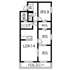 物件の間取り