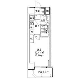 S・RESIDENCE神戸磯上通 1Kの間取図画像