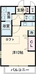 テルマ下祇園 ワンルームの間取図画像