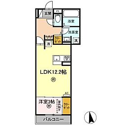 GranLuxe上野丘東 1LDKの間取図画像