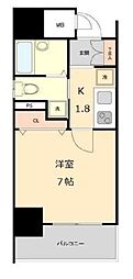 UTステージ横浜吉野町 1Kの間取図画像