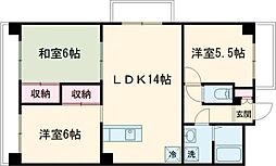 パークヒルズ天水 3LDKの間取図画像