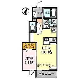 Premiere(プレミエール) 1LDKの間取図画像