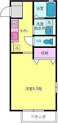リールヴィザージュ 1Kの間取図画像