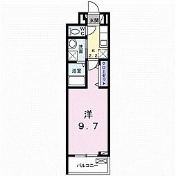 グランノア 1Kの間取図画像