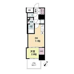 セレニテ神戸ミラク 5階1DKの間取り