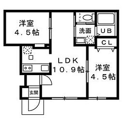 メゾン・ド・リーファ 2LDKの間取図画像