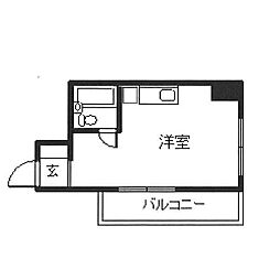 ステラ21 ワンルームの間取図画像