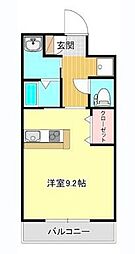 リファレンス大手町 ワンルームの間取図画像