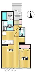 ゆい一番館 1LDKの間取図画像