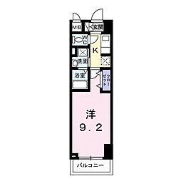 スアヴィス平塚八千代 1Kの間取図画像