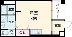 エヌエムトラントユイット ワンルームの間取図画像