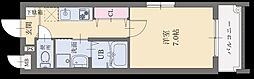 ライフフィールド諸岡 1Kの間取図画像
