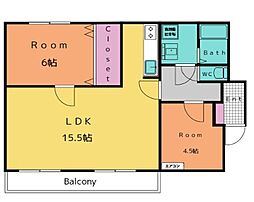 間取図画像 2LDK