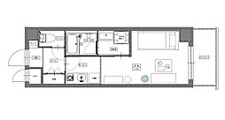 ARCO PLACE 2階ワンルームの間取り