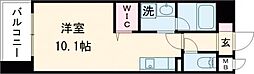 熊本市電A系統 河原町駅 徒歩3分の賃貸マンション 8階ワンルームの間取り