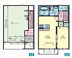 千波SQUARE 1LDKの間取図画像