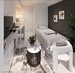 アゼスト柴又 0403 4階1Kのリビング/ダイニング