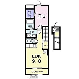 サンリットホーム 1LDKの間取図画像