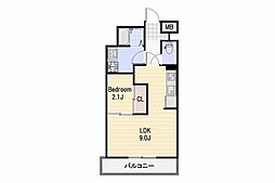 MSCT東谷山 1LDKの間取図画像