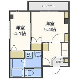 エヌエムキャラントキャトフ 2Kの間取図画像