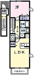 ベルフィオーレ3 1LDKの間取図画像