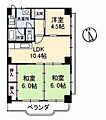 真締川ハイツ4階4.8万円