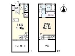 プレミアムアイランド松尾 1LDKの間取図画像