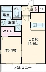 アクアクロス光の森 1LDKの間取図画像