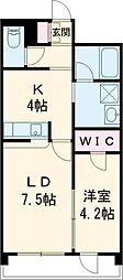メゾン・ド・アネモネ 1LDKの間取図画像