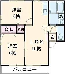 間取図画像 2LDK