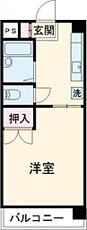 ルネス・ヨコタ 1Kの間取図画像