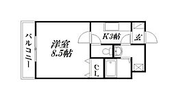 ラディッシュファーム 1Kの間取図画像