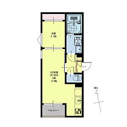 REGALESTTRM仙台南 1LDKの間取図画像
