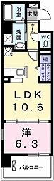 ポーシェガーデン5 1LDKの間取図画像