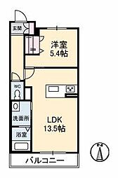 間取図画像 1LDK
