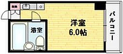 エムロード中川 ワンルームの間取図画像