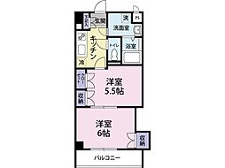 メゾン・プリエール 2Kの間取図画像