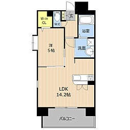 ヴァールシャトー 1LDKの間取図画像