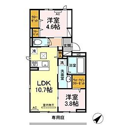 SouthOcean 2LDKの間取図画像