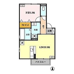 間取図画像 1LDK
