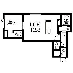 ノルフィーノグレイス 1LDKの間取図画像