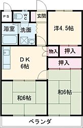 間取図画像 3DK