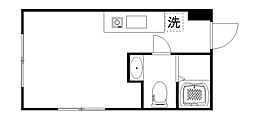 ルテラ氷川町 ワンルームの間取図画像