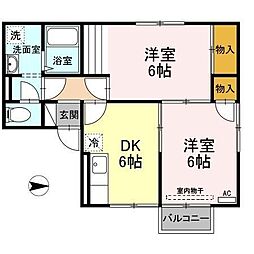 間取図画像 2DK