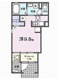 間取図画像 ワンルーム