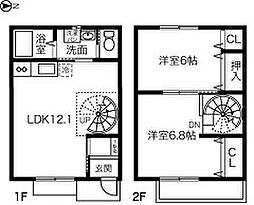 ｐｒｅｎｄｒｅ春光 1階2LDKの間取り