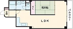 ラフレイズ本町 403 4階1LDKの間取り