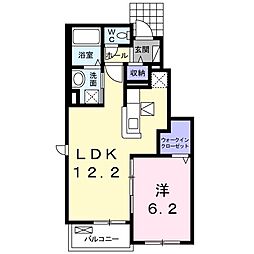 ティファニー1 1LDKの間取図画像
